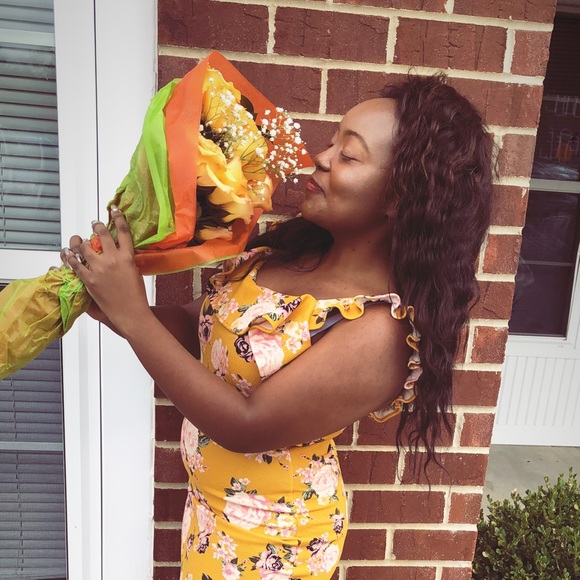 Yellow floral dress🌸 - Picture 4 of 4